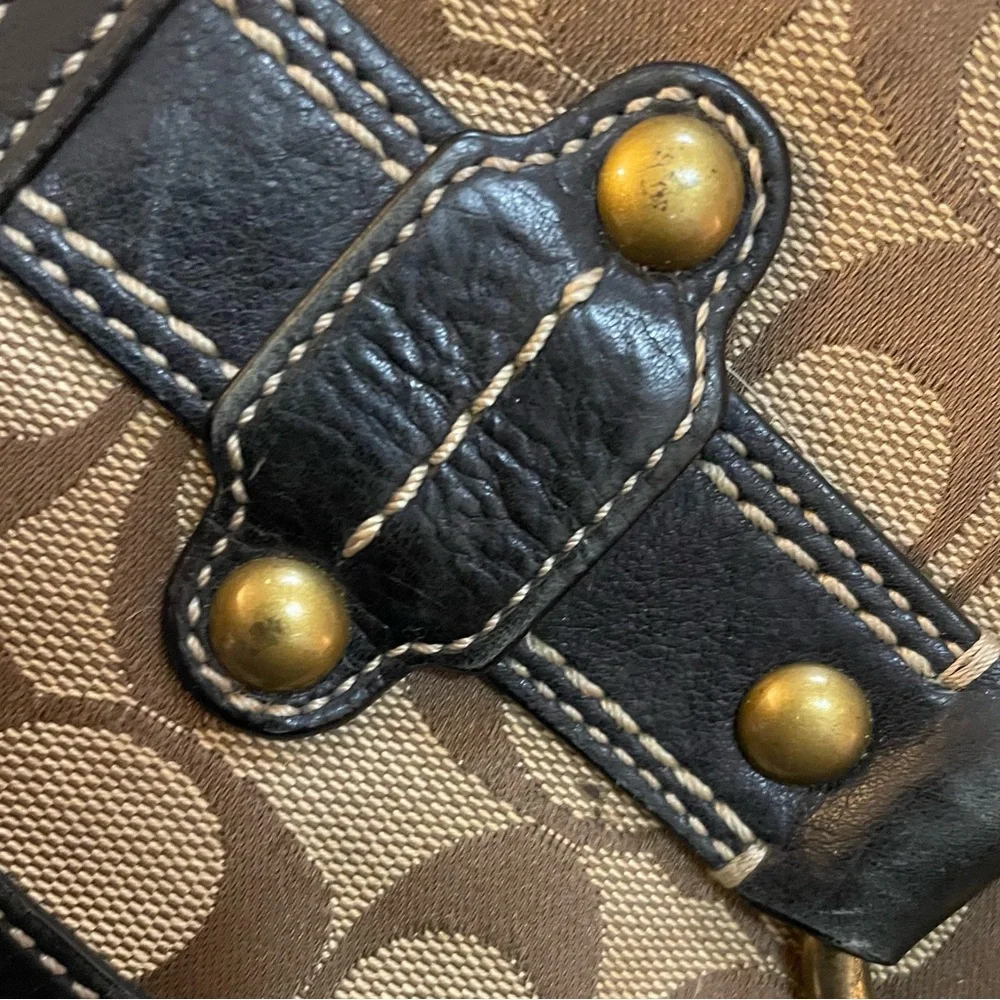 COACH Ergo Brown and Tan Designer Shoulder Bag - Picture 11 of 11